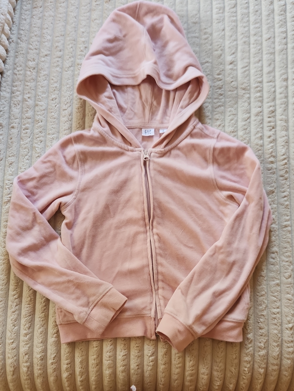 Girls Velour Gap Hoodie